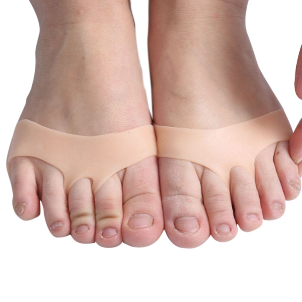 Unisex Siliconen Onzichtbare Hollow Voorvoet Pad Herbruikbare Foot Pain Relief Pads Ademend Licht Voeten Kussen: Nude