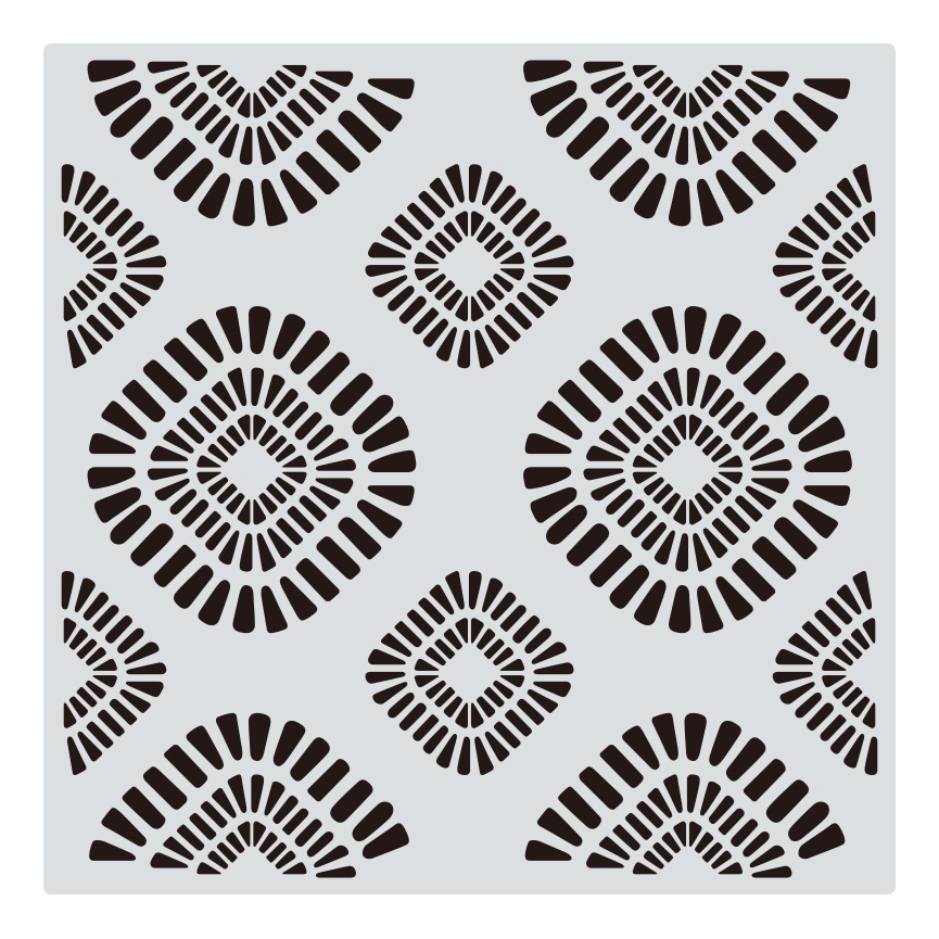 1 Uds. 30*30cm Mandala geométrico DIY plantillas de capas pintura de pared libro de recortes colorear plantilla decorativa de álbum en relieve: Amarillo claro
