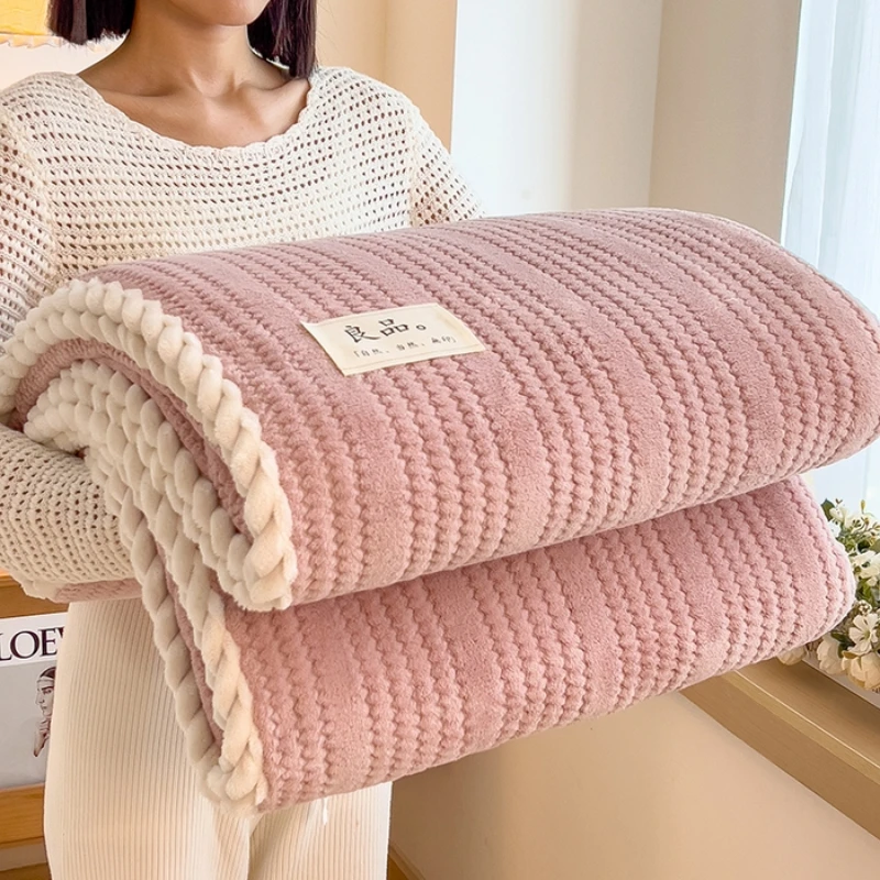 Couverture à jeter pour canapé, couverture d'hiver, King Size, couette chaude à carreaux, couvre-lit, drap de literie