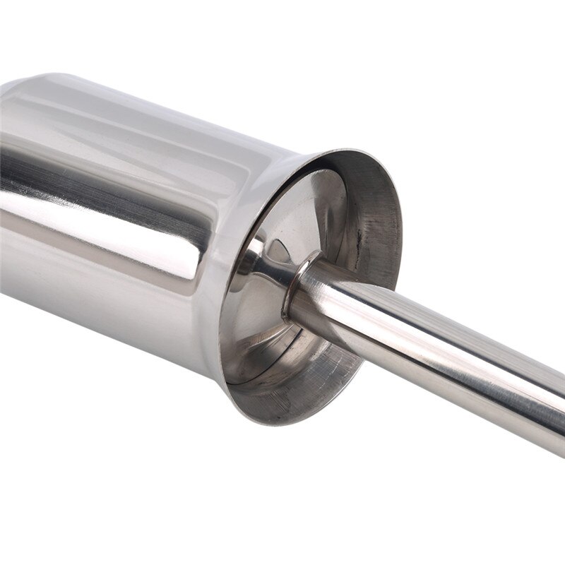 Zilver 202 handmatige huishoudelijke kleine klysma-tool roestvrijstalen worstspuit vleesworstvulmachine