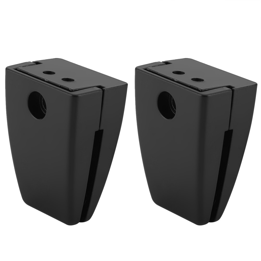 Aluminum Alloy Shelf Glass Shelf Holder Glass Clamps Support Bracket Office Desk Glass Screen Folder Clip Black