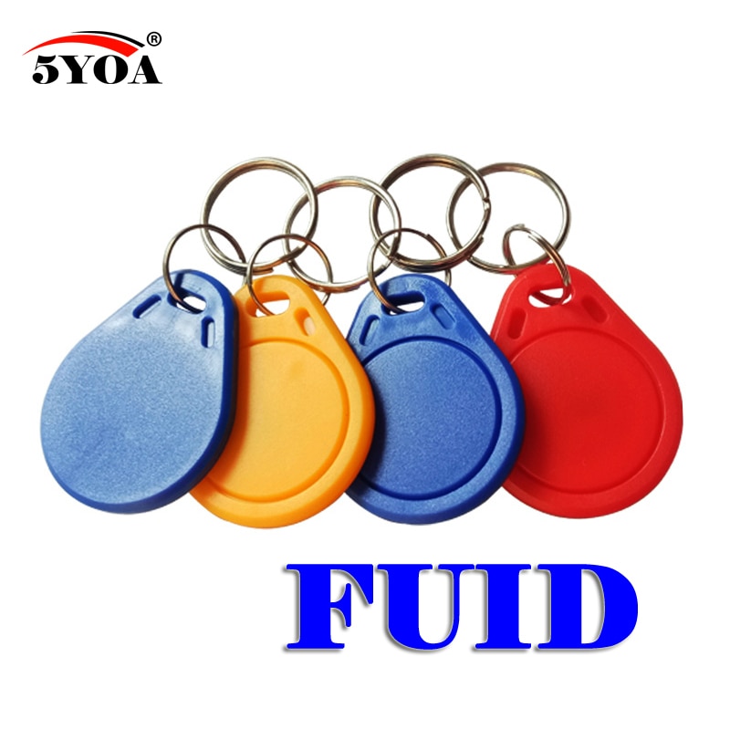 FUID Tag-Bloque cambiable UID de una sola vez, clon de copia de llave de proximidad RFID, 13,56 Mhz, 50 unids/lote