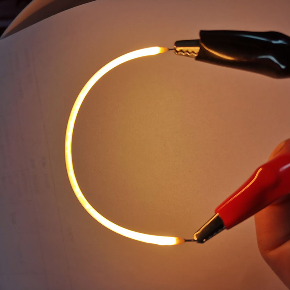 Filament LED Flexible DC3V 38mm 60mm 80mm 95mm 125mm 130mm 145mm 185mm 300mm, pièces de lampe à ampoule Edison, Diode LED COB, décor DIY: vert militaire / 1W