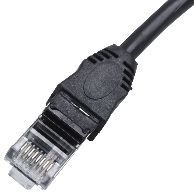 RJ45 Female to Male Adapter Network Extension Cable Panel Mount with IEC 320 C14 to IEC C7 Right Angle Power Adapter CNIM