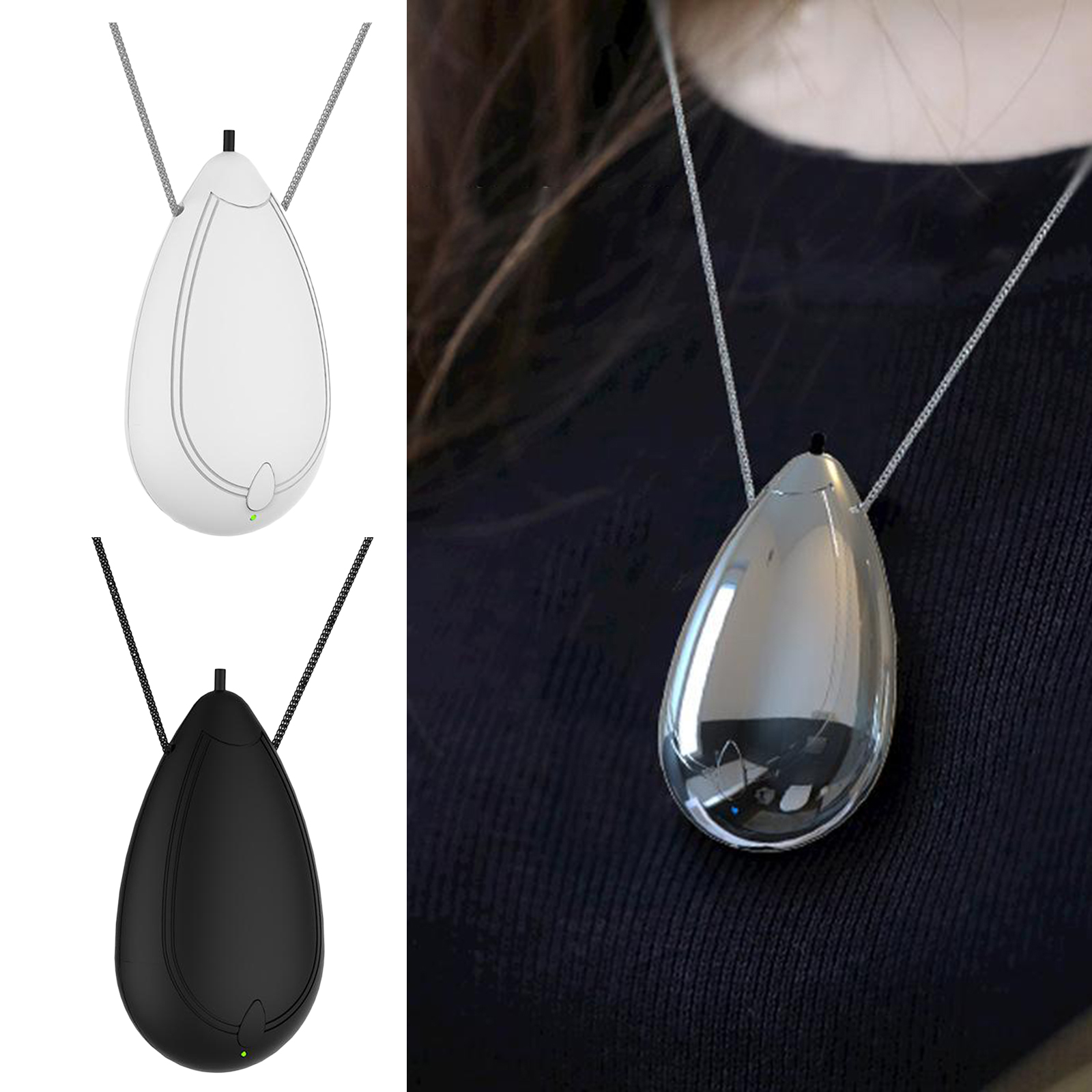 Mini Necklace Air Purifier Negative Ion Generator Ionizer Anion USB Charging