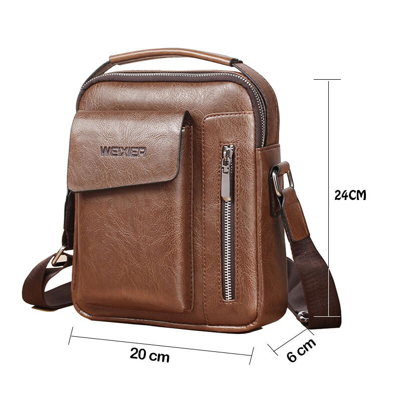 Décontracté Pour Hommes Sac À Bandoulière Sac Messenger Hommes Mâle Sac PU En Cuir Sac À Main À La Sac de Sport En Plein Air Petit Sac À Dos