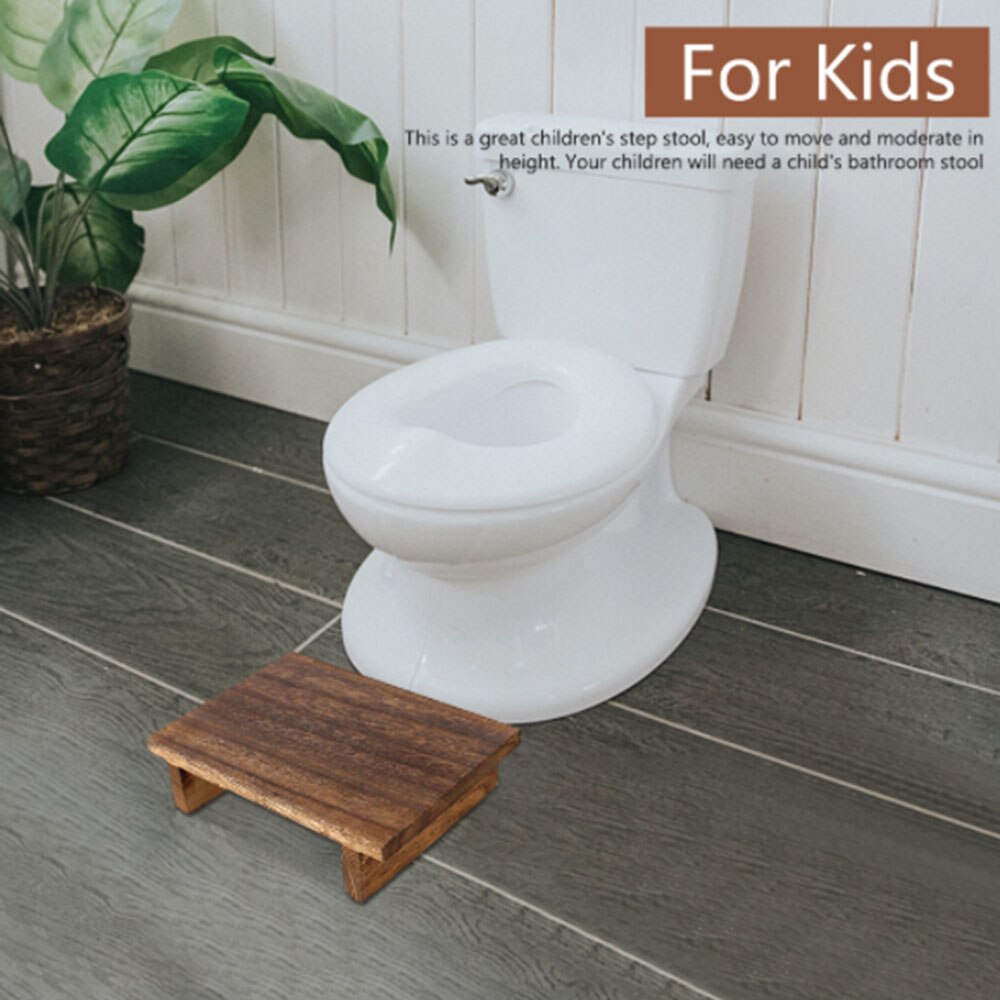 Portable One Step Stool Wooden Bedside Step Stool Indoor &amp; Outdoor Mobility Step Stool