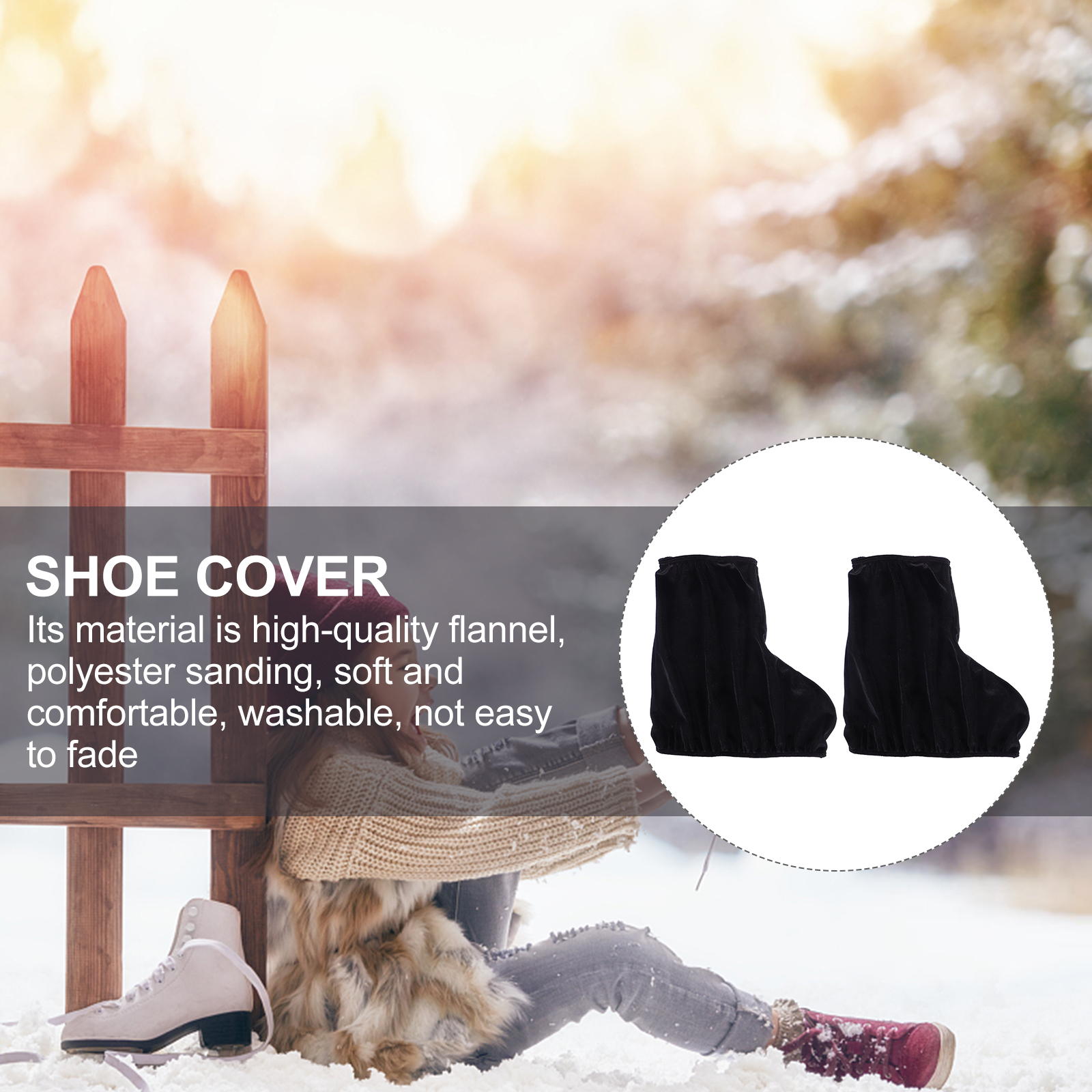 1 Pair Boot Covers Ice Shoe Sleeve Shoe Protectors