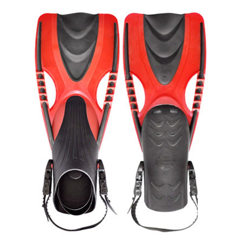 1 Pair 37-40 42-44 Men Women Soft Silicone Adjustable Diving Swimming Scuba Fins Snorkeling Training Swim Shoes Summer in Season: Red / L/XL