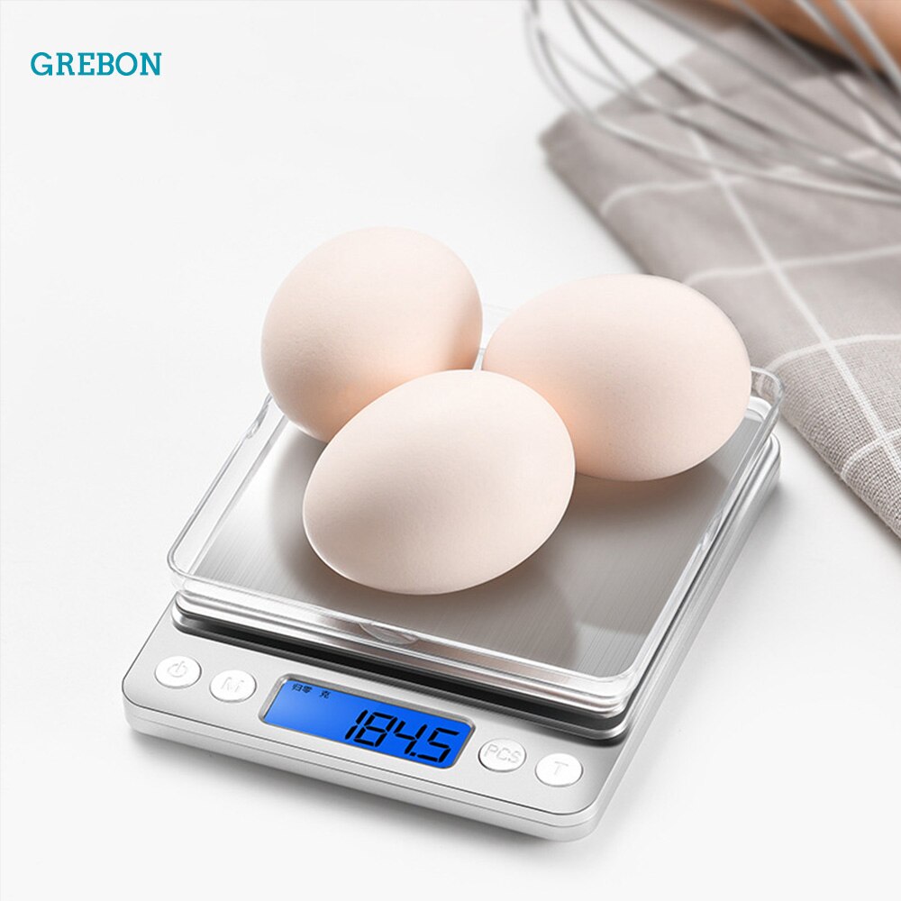 Digital Weight Scale For Kitchen Measuring Meter Electronic Balance Cuisine Food Diet Stainless Steel Portable Tool Precision