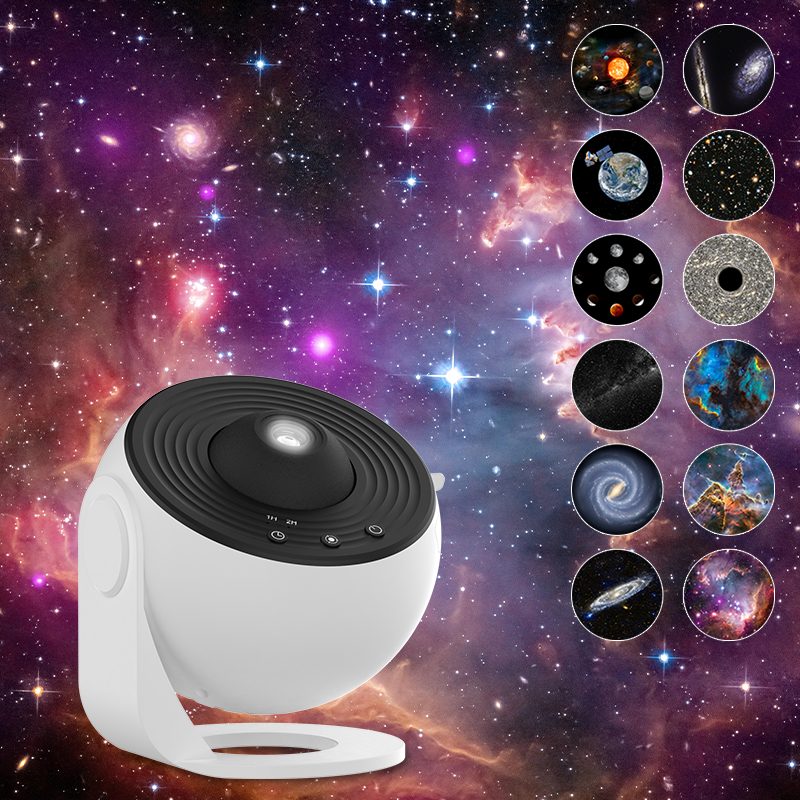 Projetor Galaxy Luz noturna Projetor de céu estrelado 360 ° Lâmpada planetária giratória para quarto infantil, presente de dia dos namorados, decoração de casamento: Azul