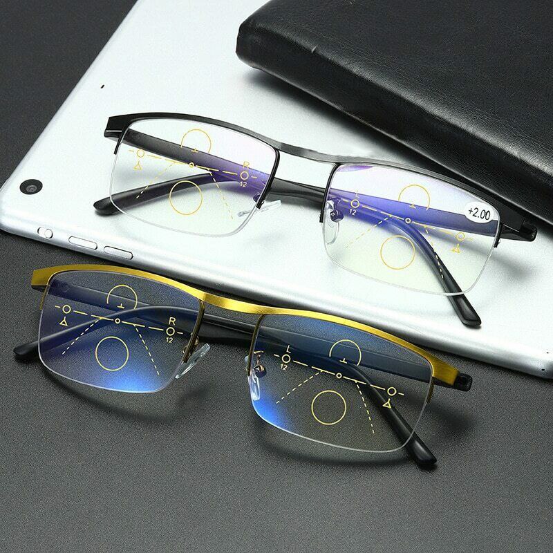 German Intelligent Color Progressive Auto Focus Reading Glasses See More Clearly Women Men J55