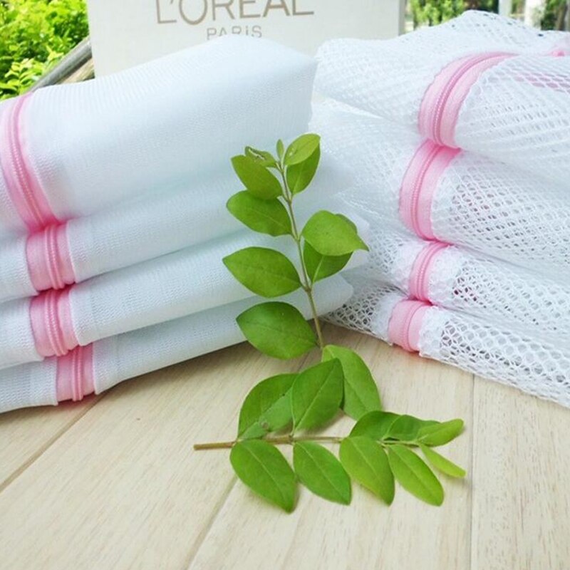 9 Größen Reißverschluss Faltbare Nylon Wäsche Tasche Bh Socken Unterwäsche Kleidung Waschmaschine Schutz Netz Gittergewebe Taschen