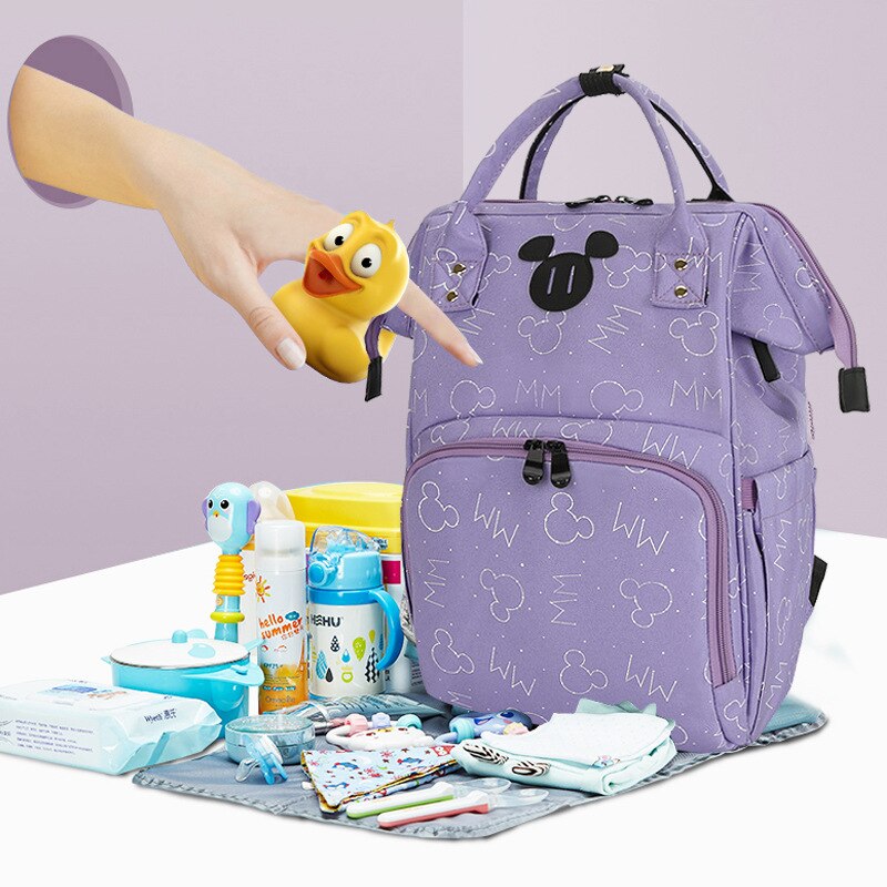 Schulter multi-funktion große kapazität USB Ladung murmeln Baby tasche murmeln der zurück milch Windel Baby Flasche Mutter tasche