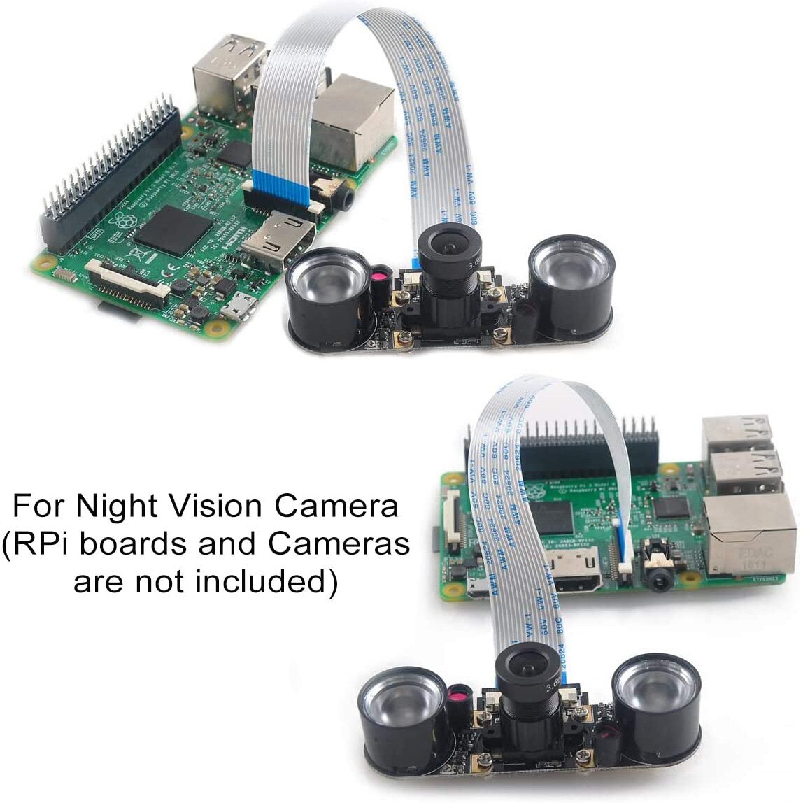 5pcs/Lot Raspberry Pi 4 15Pin FFC Camera Cables Kit, 5in1 Ribbon Flex Extension Cable for Raspberry Pi 4 Model B 3B+ 3B 2B+ 2B+