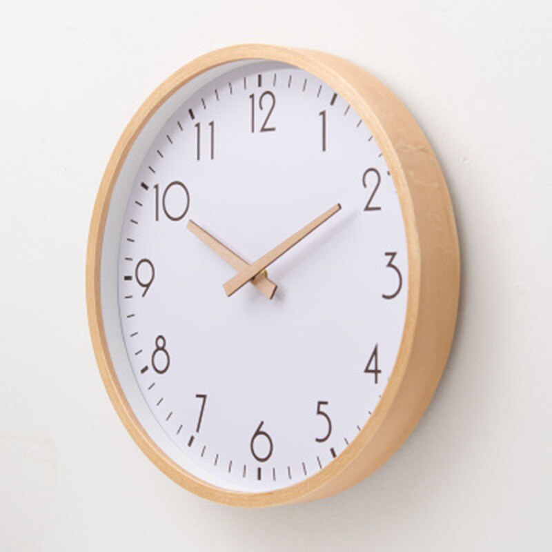 Reloj nórdico Saatk de pared de madera japonesa Nixie 3d, decoración de pared grande para el hogar, Saat Murale, gran decoración para el hogar, Salones, decoración para el hogar, Oficina W50111: Style 4 / 10 inches