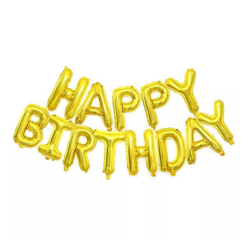 Happy Birthday Letter Baloons Decor Air Balls Globos Birthday Baby Shower Boy Girl Party Decorations Supplies Kids Toy: B gold