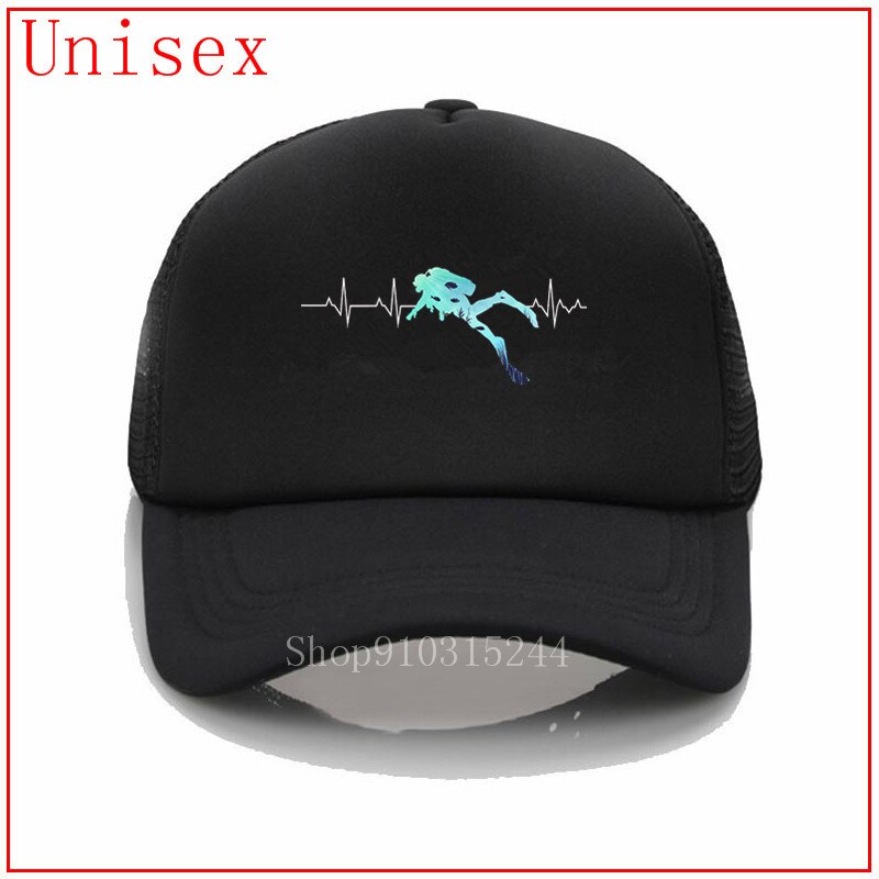 Scuba Dive Heart Beat Best for Diver women caps baseball hats for women sun hats for women beach hats women Snapback