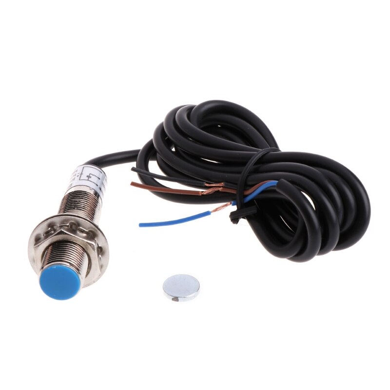 1Pc Measuring Gauges 4 Digital Blue/Green/Red LED Tachometer RPM Speed Meter 10-9999RPM Hall Proximity Switch Sensor NPN