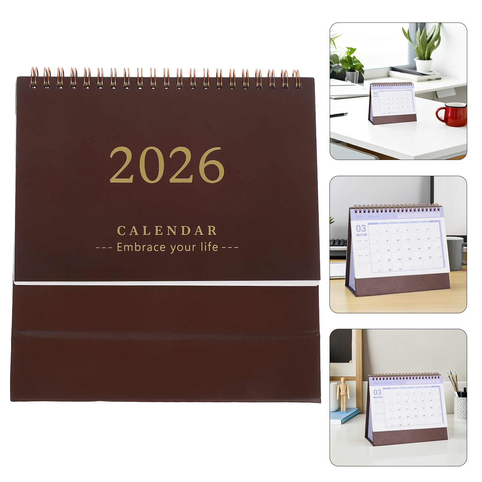 Desk Calendar Small Desktop Calendars Table Daily Notepad Pocket Planner Decorative Month Work Calendar Planner: Clear