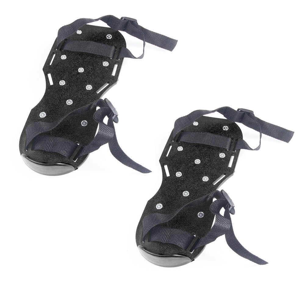 1 Paar Gazon Beluchter Schoenen Gras Spiked Tuinieren Wandelen Revitaliserende Gazon Beluchter Sandalen Schoenen Nail Groeien Tool: Black