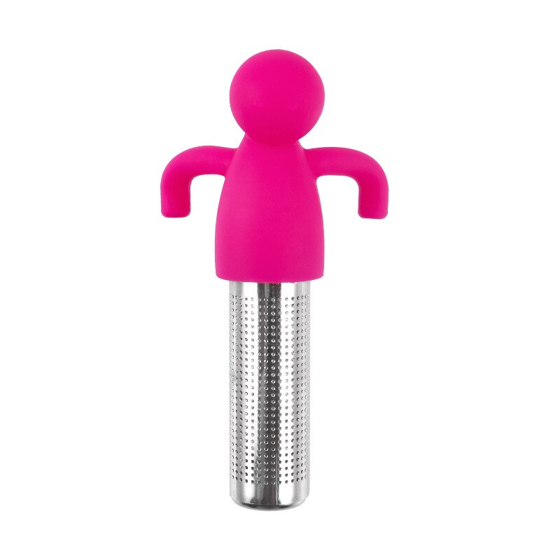 Tea Infuser Strainer Sieve Stainless Steel Infusers Teaware Tea Bags Leaf Filter Diffuser Infusor Kitchen Accessories: 1pc Pink