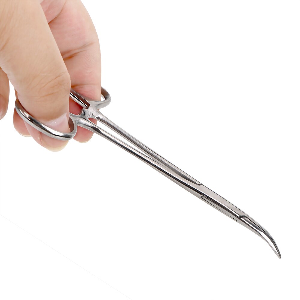 NICEYARD Hemostatic Forceps Fishing Locking Pliers Epilation Tools Curved/Straight Pet Hair Clamp 12.5cm Hand Tool