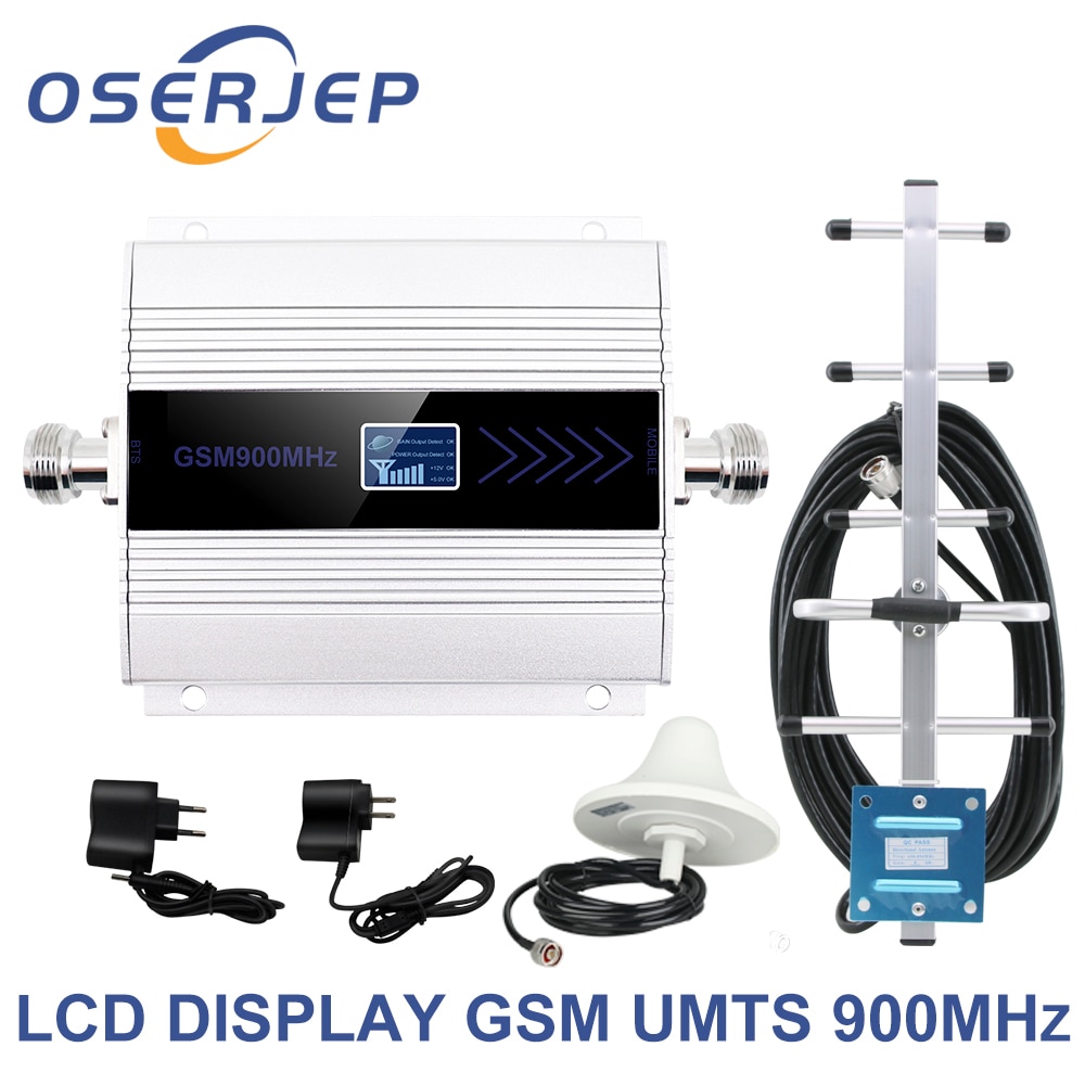 led display GSM 900 Mhz repeater celular MOBILE PHONE Signal Repeater booster,900MHz GSM amplifier + Yagi /Ceiling Antenna
