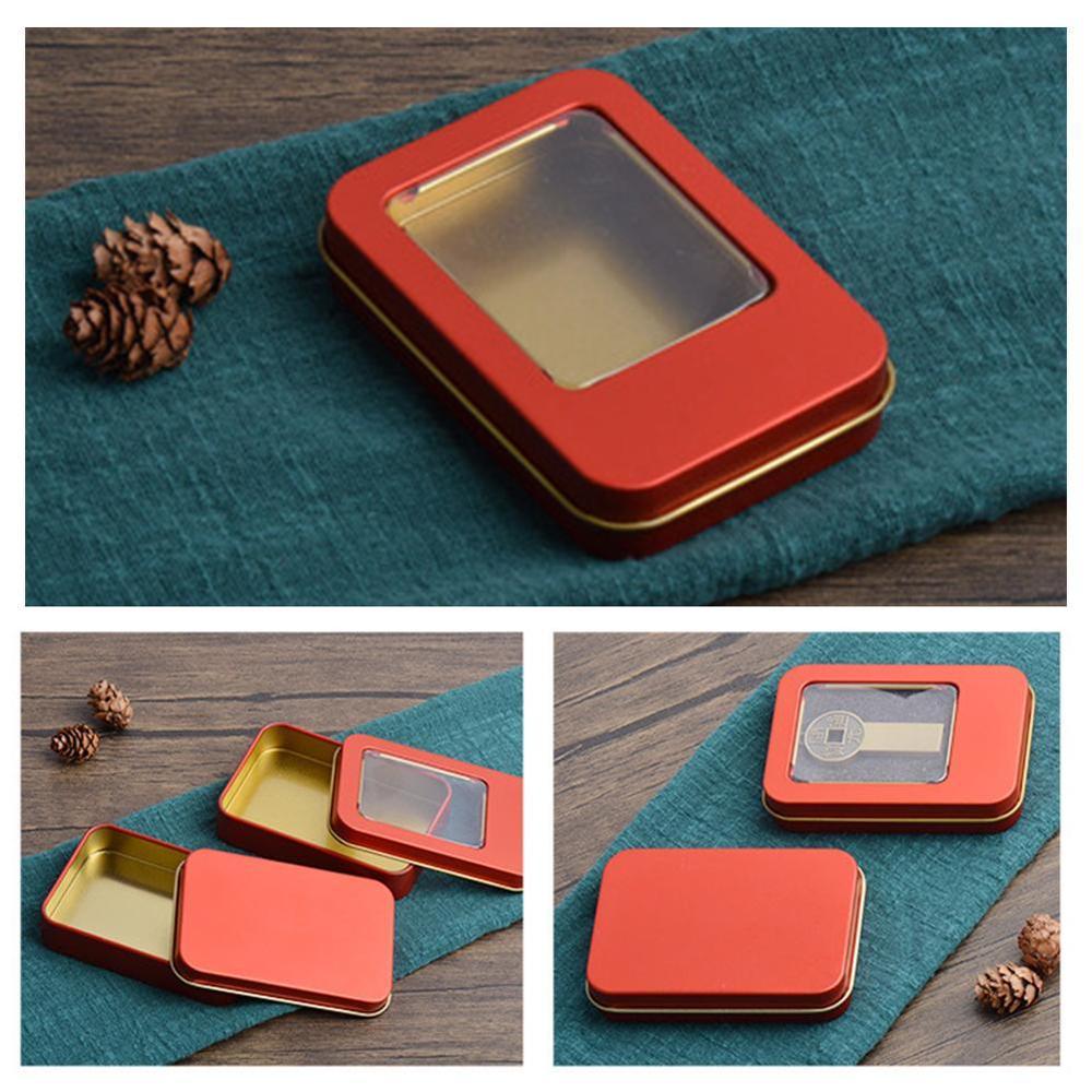 U Disk Verpakking Usb Flash Box Ring Sieraden Houten Opslag Verpakking Opslag Kaart Tin Blik Box Geheugen m1O9