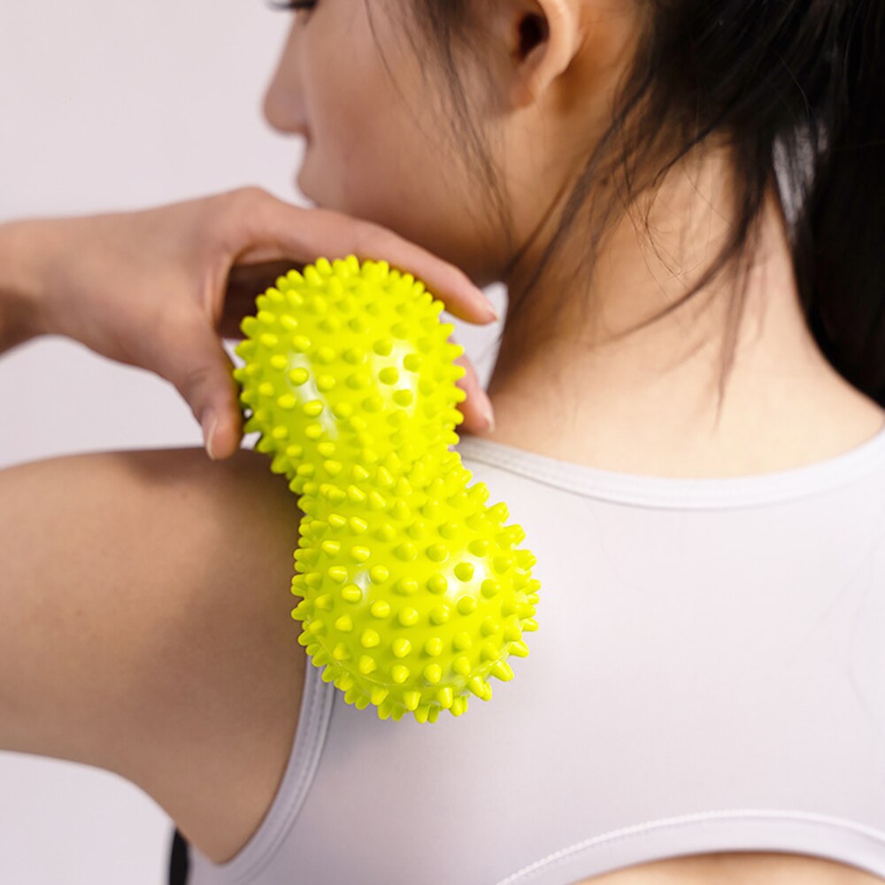 Massage hedgehogs Ball Back Roller Spiky Peanut Massager Plantar Gym ball stressbal Acupressure Therapy Pilates Fitness Ball