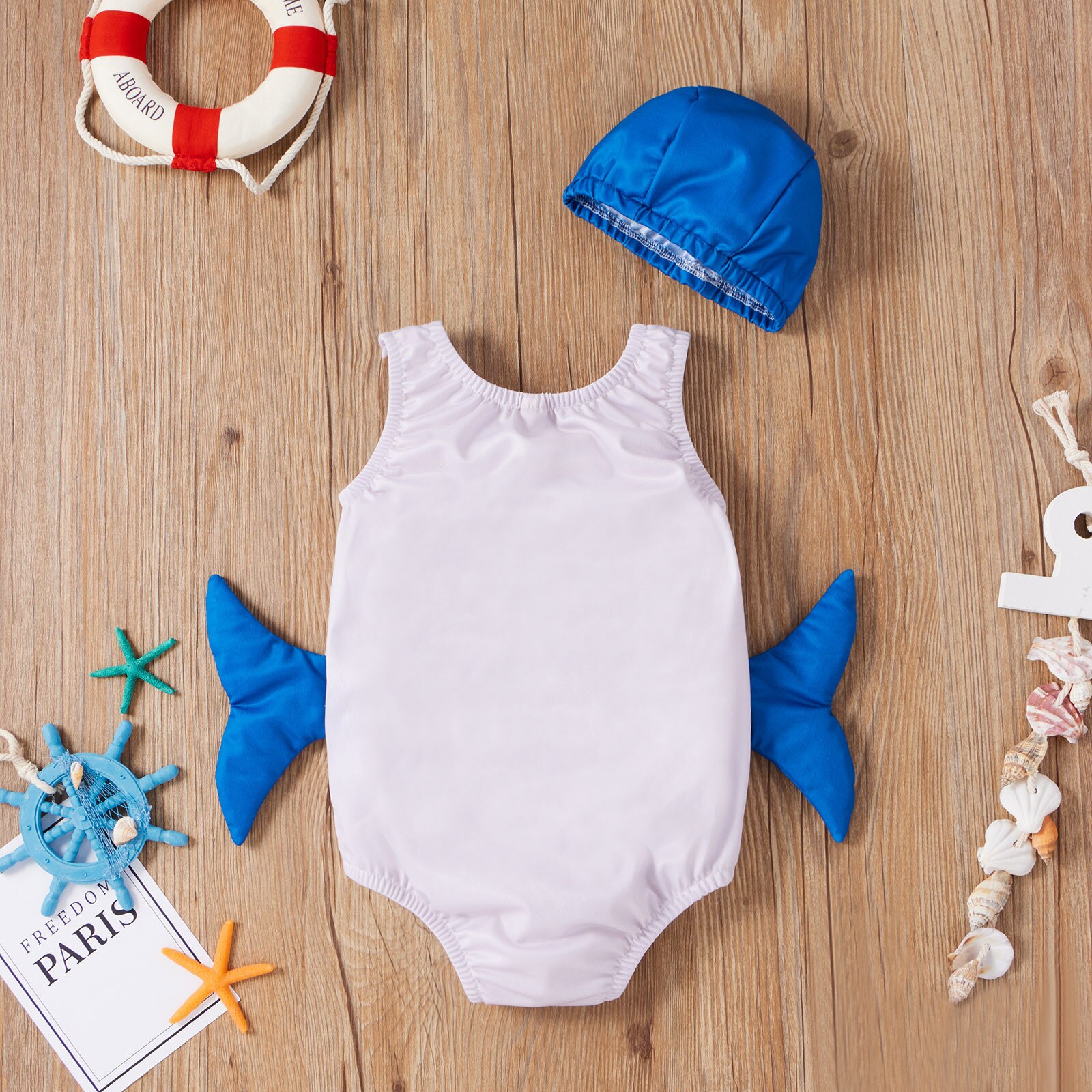 Maillot de bain en forme de baleine pour petites filles de 1 à 5 ans, ensemble une pièce avec chapeau et dessin animé, vêtements de plage, 2 pièces