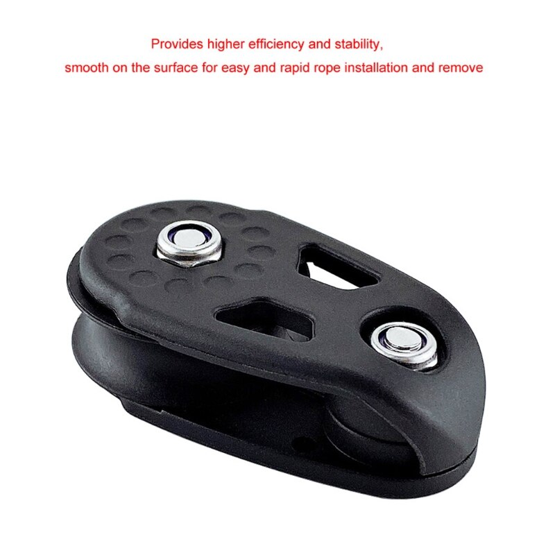 2pcs Nylon Kayak Boat Rope Pulley Block Marine Sheave Lifting Anchors Wheel Accessories Sailing Dinghy Hardware