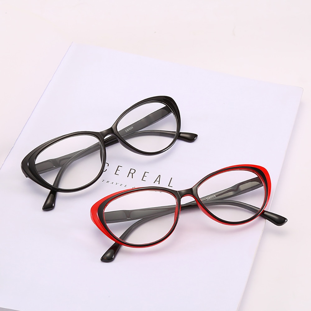 VIVIBEE Cat Eye Vrouwen Leesbril + 150 Black Cateye Lenzenvloeistof Frame + 2 + 3 Mannen Brille- 2 dames Eyewear 0.25
