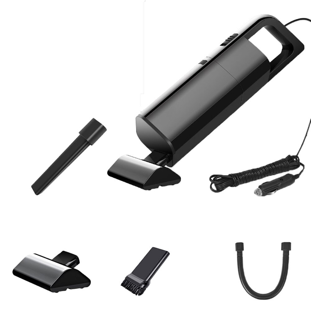 120W 12V Handheld Wet/Dry Dual-use Powerful Car Home Cleaning Vacuum Cleaner: Black