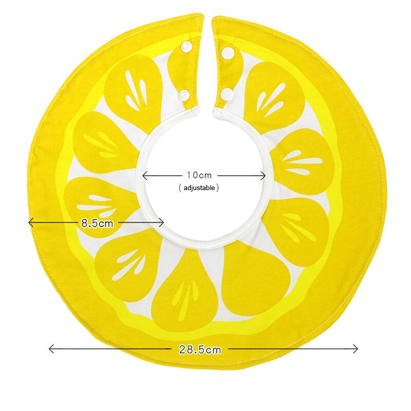 Baby Bandana Slabbetjes 360 Graden Rotatie Fruit Patroon Katoen Baby Peuter Waterdicht Speeksel Voeden Handdoek Accessoires CL5037