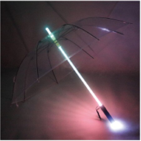 Parapluie Long noir , Transparent, étanche, de luxe, résistant, vêtements de pluie, EH50UM: transparent