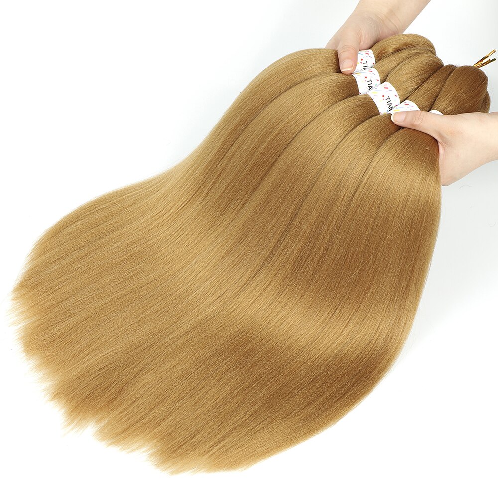 PreStretched Braiding Hair Synthetic Easy Braid Hair Low Temperature Fiber Crochet Braiding Hair Extensions: 4 / 8Pcs/Lot