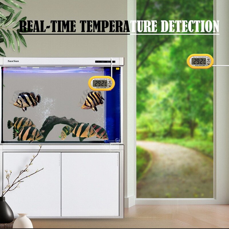 With probe LCD Digital Fish Tank Aquarium Thermometer Waterproof Submersible Water Temperature Meter Temperature Control