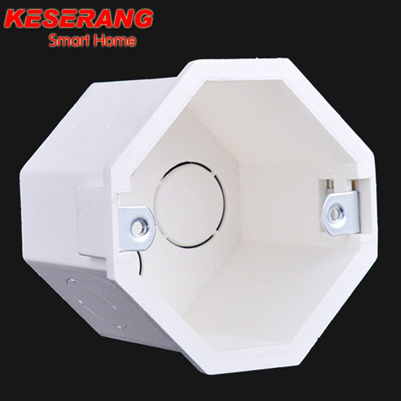 EU Standard Wall Round Mounting Box, Internal Cassette Wiring Box, White Back Box For Europe Switch and Socket
