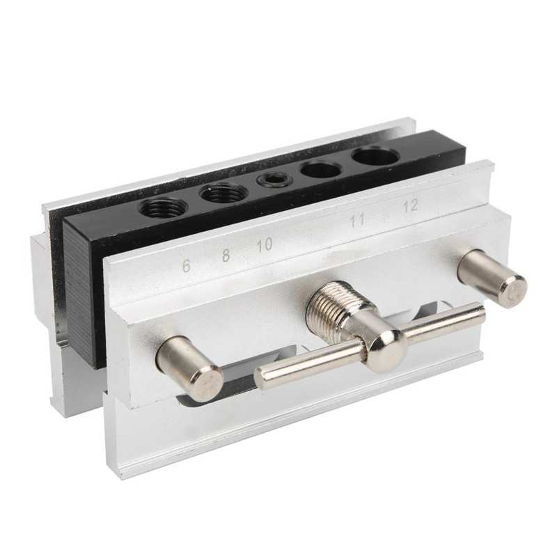 Woodworking Straight Hole Drilling Punch Positioner Guide Locator Hand Tool Centering Doweling Jig