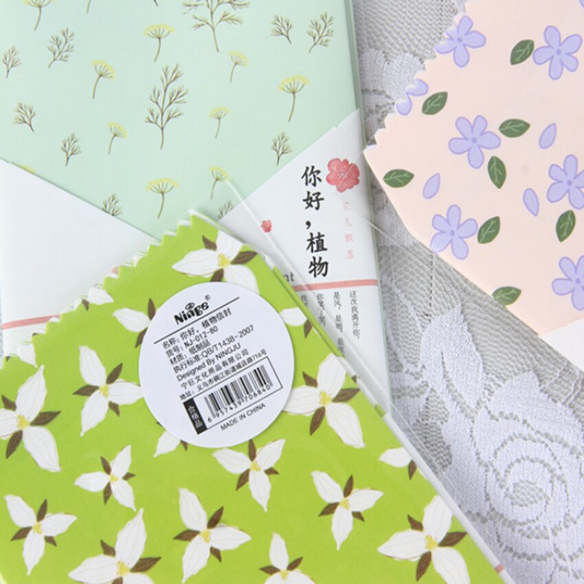 10Pcs/pack Hello plants Envelope Paper Envelope Craft Envelopes for Wedding Letter Post Stationery