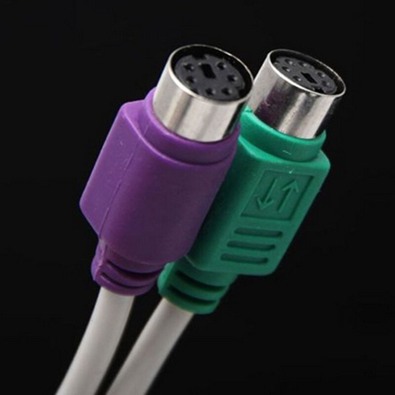 USB Male to for PS2 PS/2 Female Dual Cable Adapter Converter For Keyboard Mouse KVM Switcher