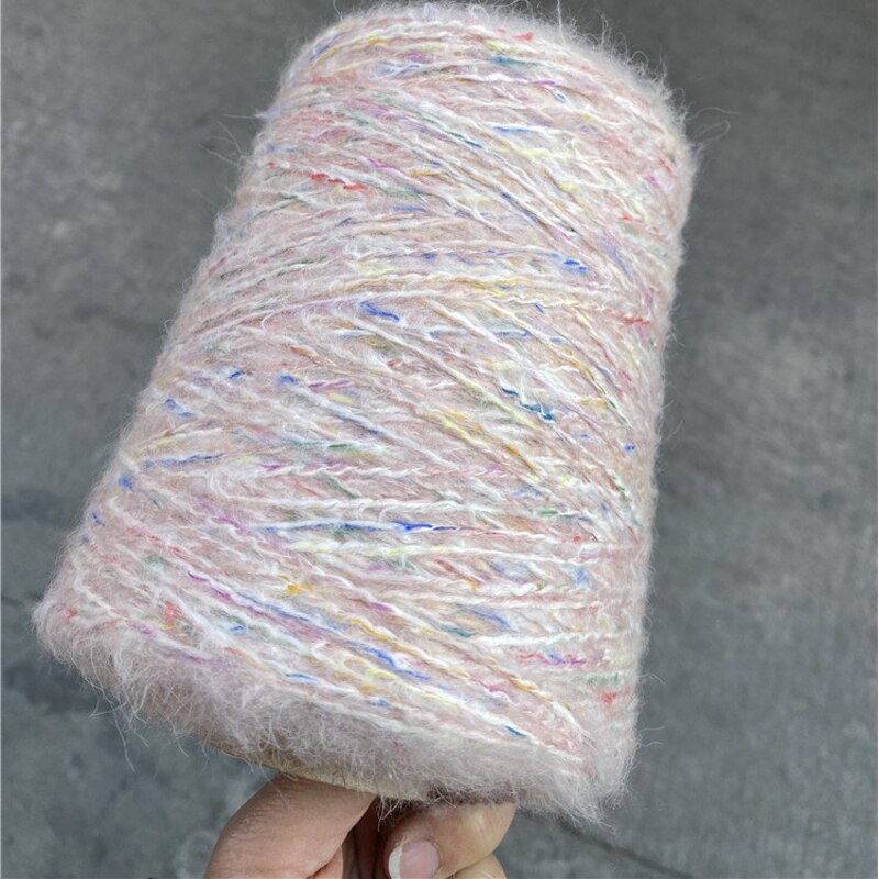 Import 500G Zachte Gezondheid Kleurrijke Fancy Pluche Mohair Biologische Katoenen Garen Voor Breien Knit Baby Haak Naaigaren X5144: Default Title