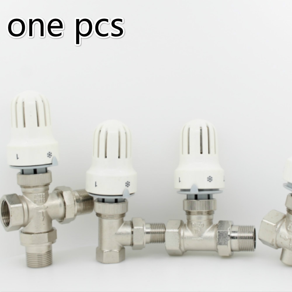 Automatic thermostat radiator control Thermostatic radiator valve brass angel valve Thermostatic radiator head DN15 DN20 DN25