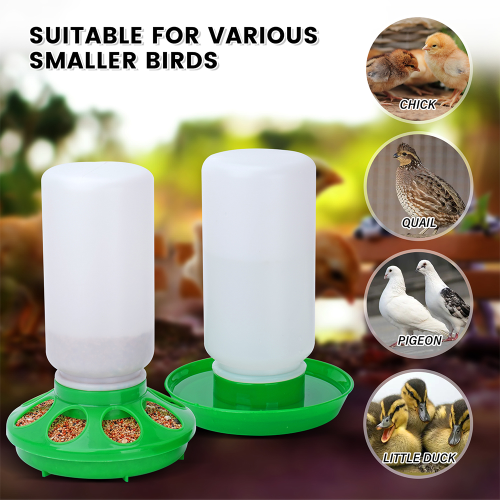 1L Automatische Kip Water Feeder Emmer Vogel Voerbak Kip Voedsel Water Emmer Gevogelte Vogel Water Dispenser