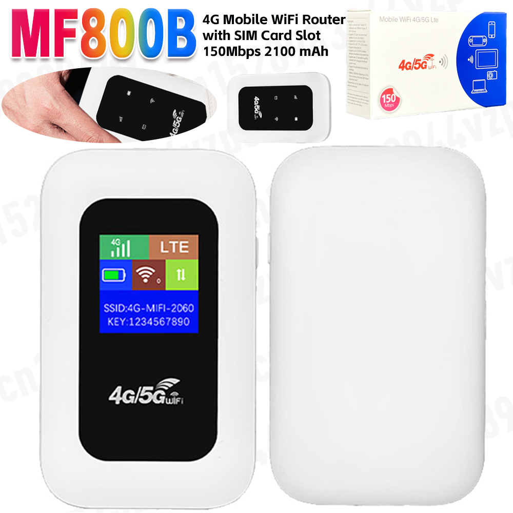 Benton WiFI 4G LTE Router Portable Unlock 4G Wireless Router SIM Card Slot Mini Outdoor Hotspot 150Mbps Pocket WiFi Repeater
