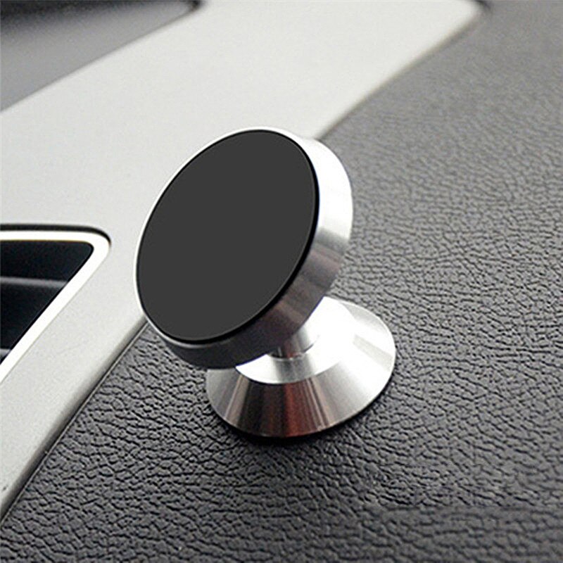 Bil magnetisk telefonhållare instrumentpanel magnet fast mobiltelefonhållare bil magnetisk hållare telefonhållare för bil bilfäste: Silver-