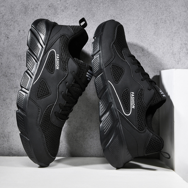 Herre sneakers åndbare herre løbesko stof let skridsikker behagelig udendørs gåsko fodtøj efterår