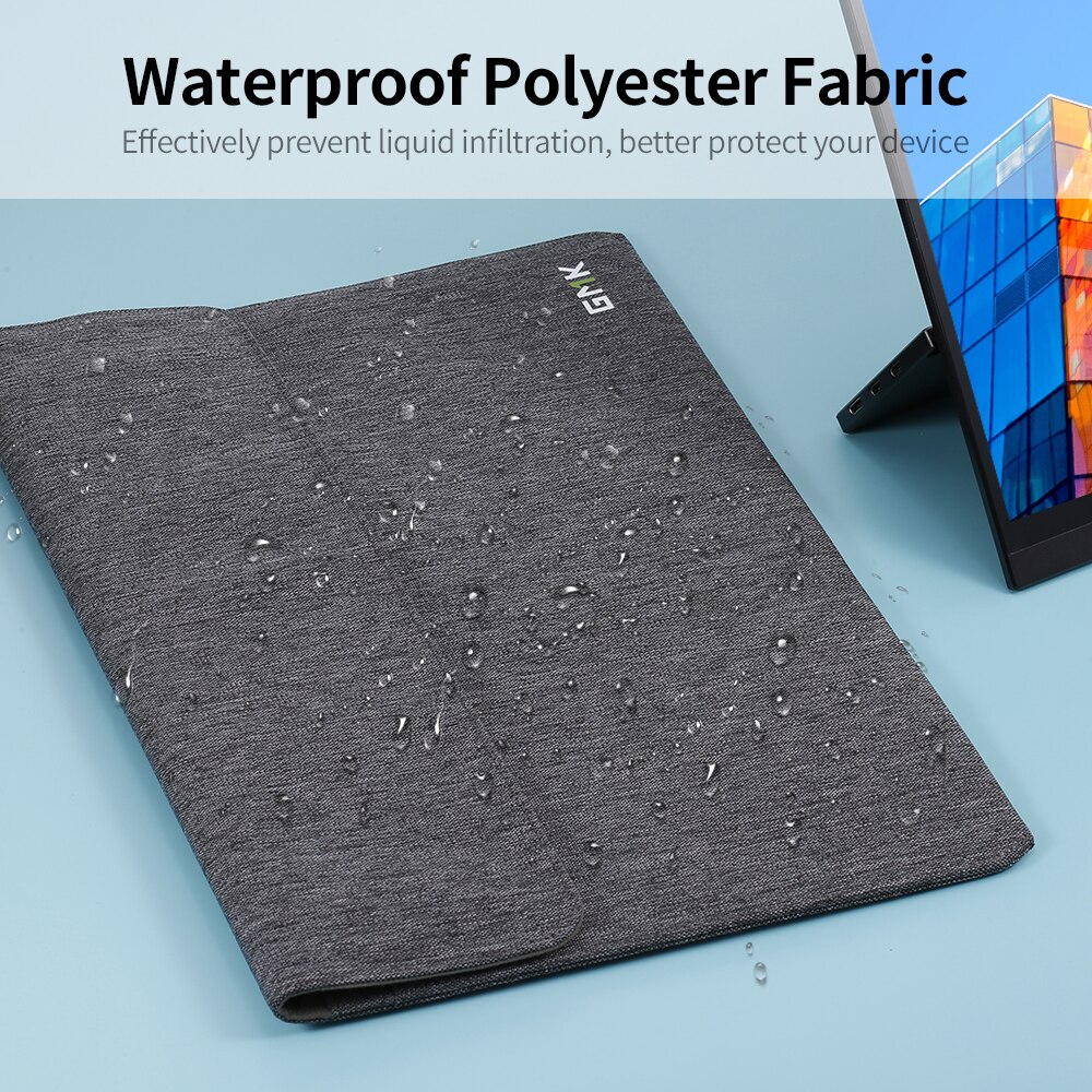 Funda de Monitor portátil, bolsa de Monitor portátil, ligera, impermeable, de poliéster para Monitor portátil de menos de 14 pulgadas