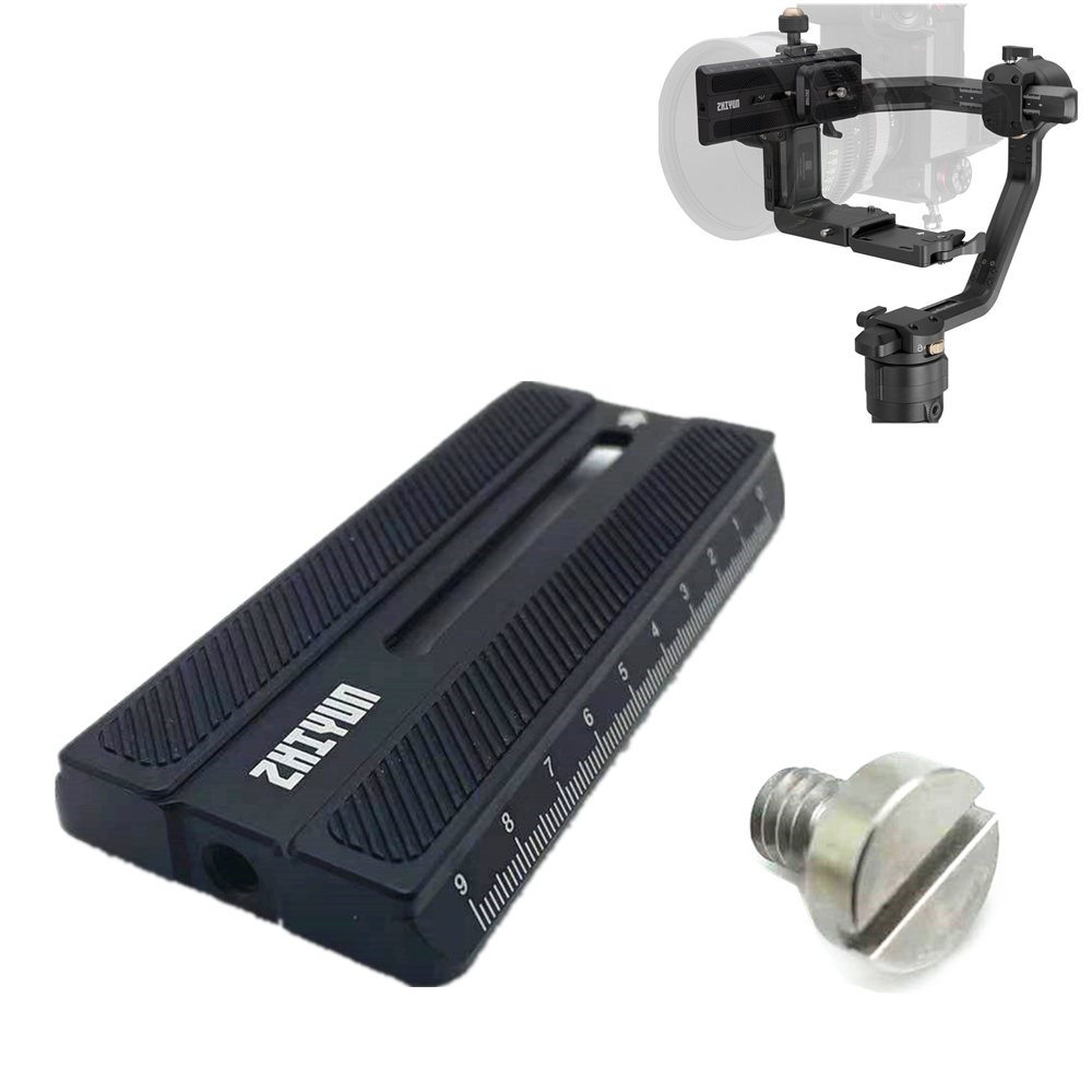 Placa de liberación rápida para cámara, Base de montaje trans para ZHIYUN Crane 2 2S 4 WEEBILL-S WEEBILL S 2 3S WEEBILL2 WEEBILL3S, estabilizador de cardán